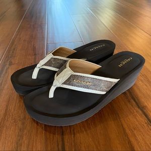 Coach Jolene Signature Wedge Sandal